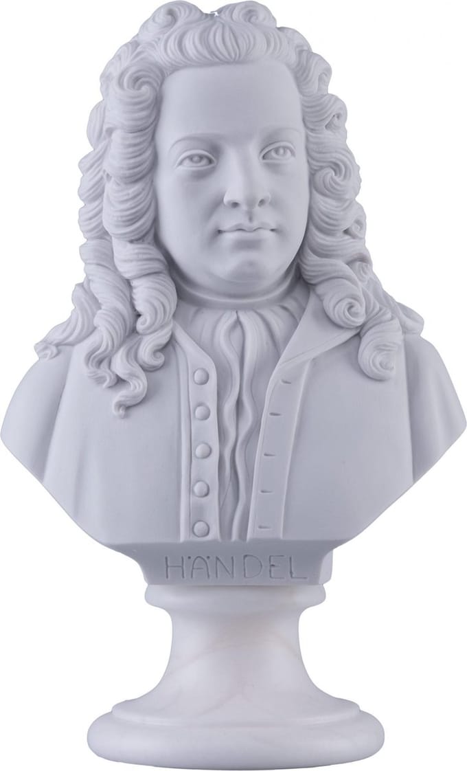 Music Gifts - Albast standbeeld Händel 22 cm