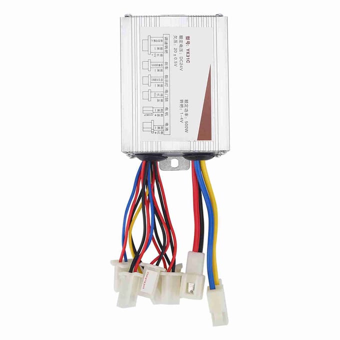 24V 500W Motor Geborstelde Controller Box voor Elektrische Fiets Scooter E-bike white