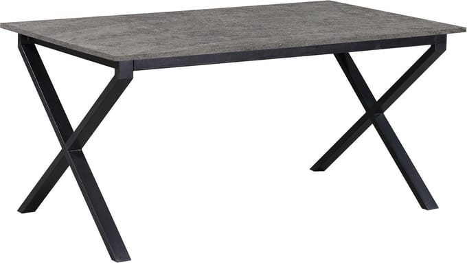 Ipswich-Eettafel - 160 cm - Betonlook
