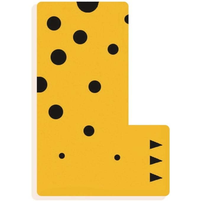 DJECO houten letter designed animal L