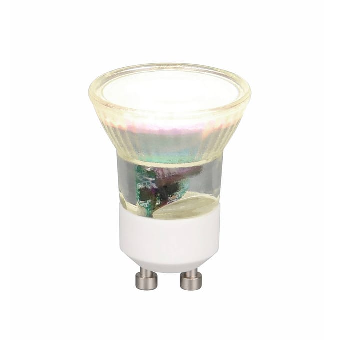 Trio Lighting LED-reflectorlamp mini, GU10, 4 W, 4.000 K, transparant, dimbaar