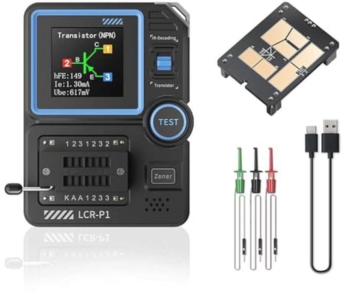 Multifunctionele Transistortester voor Condensatoren, Weerstanden en Transistors