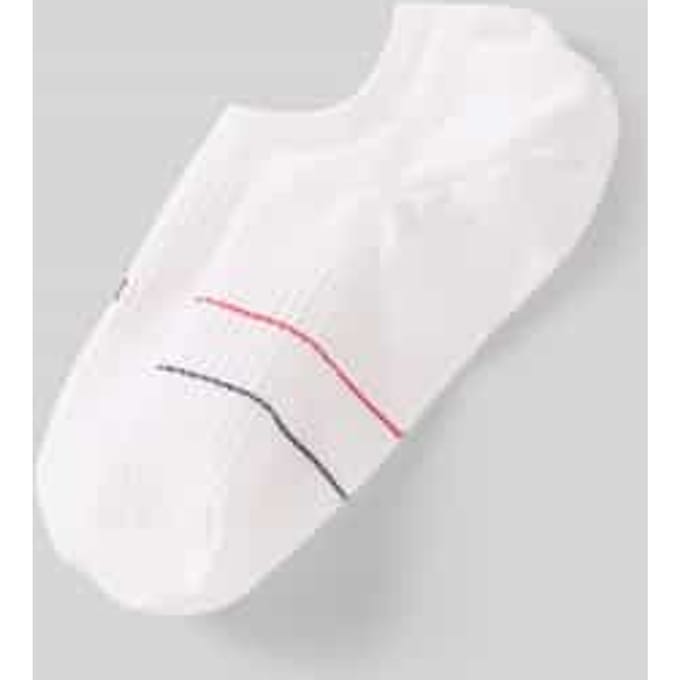 Tommy Hilfiger Dames Footies High Cut Rib 2-Pack Wit