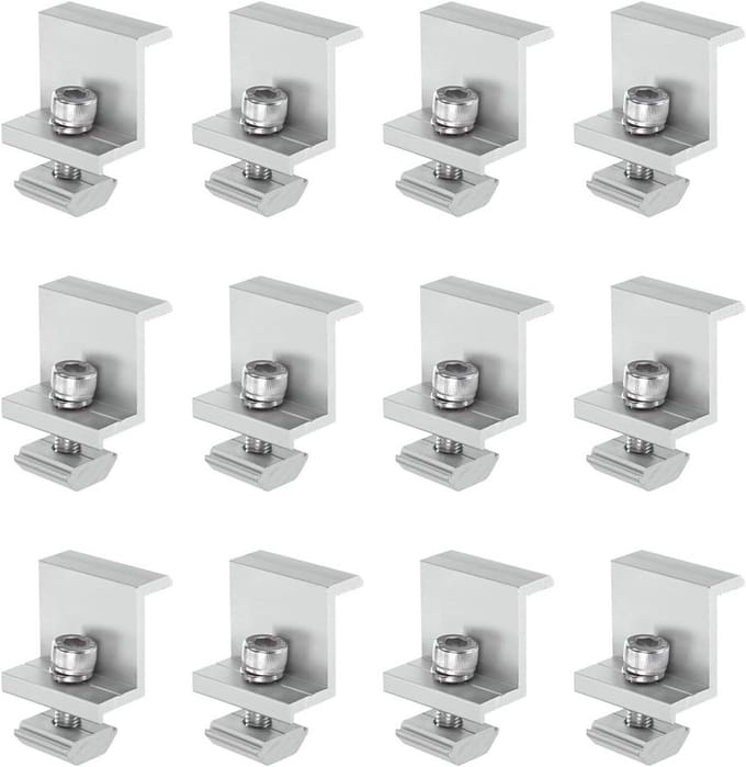 14 stuks Z-beugels voor montage zonnepanelen 35 mm