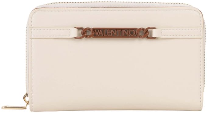 VALENTINO portemonnee Ebe Wallet Ecru / Cuoio crème