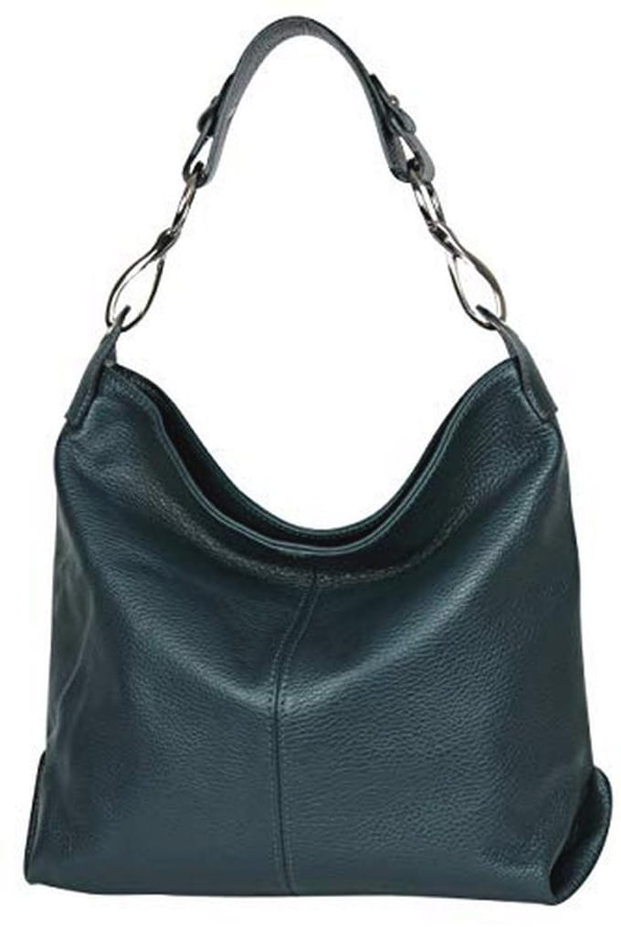 Italian leren schoudertas hobo tas voor dames
