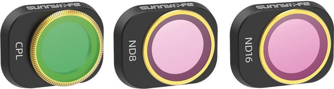 50CAL Drone Camera Lens Filters Set voor DJI Mini 4 Pro - CPL + ND8/16