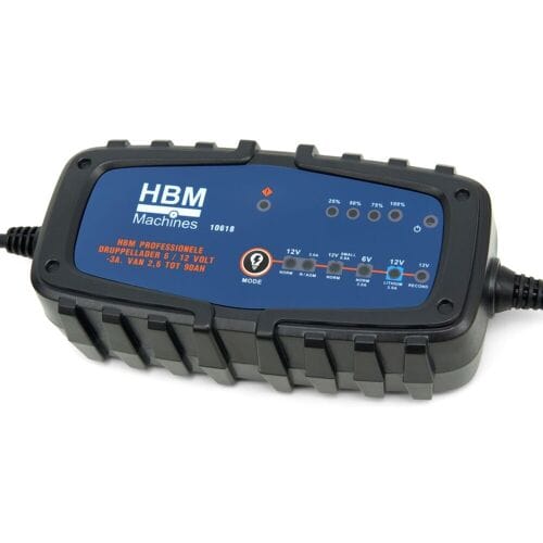 HBM Druppellader 6 / 12 Volt – 3A. Van 2,6 tot 90AH