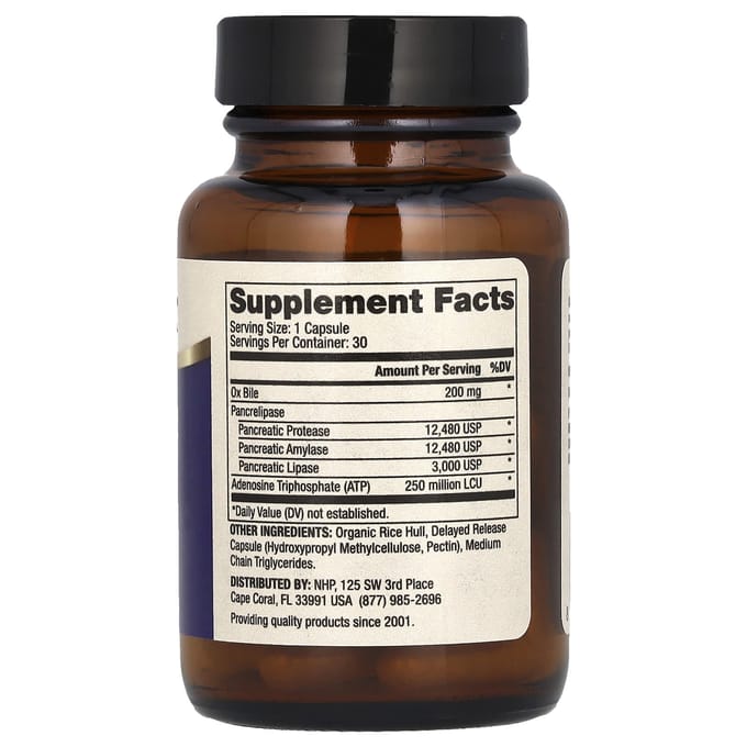 Dr. Mercola - Gallbladder Enzymes - Protease - Amylase - Lipase - 30 capsules