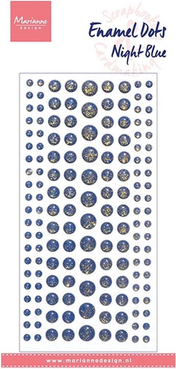 Marianne Design • Enamel dots Night Blue glitter