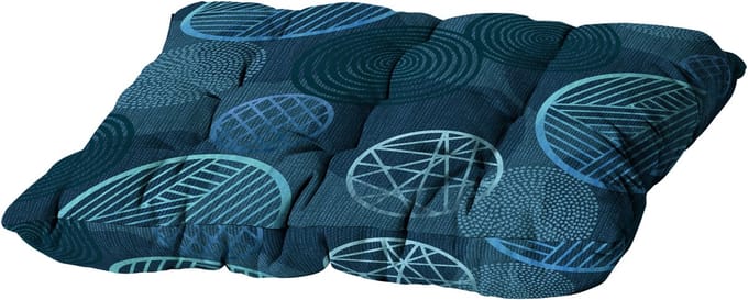 Madison Toscane Kussen - Circle Blue - 46x46 - Blauw