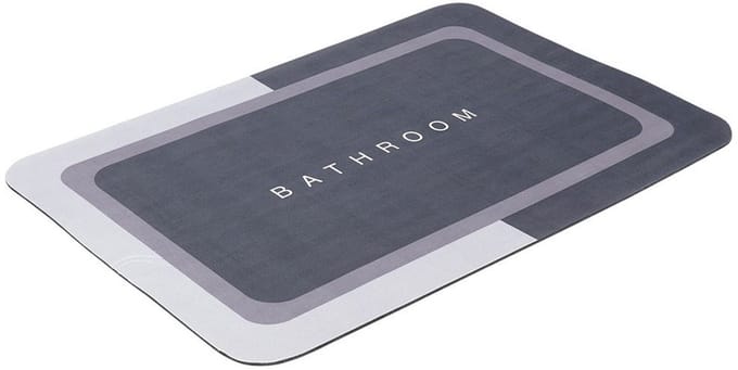 Bathroom Solutions - Antislipmat - 59x39 cm - Grijs - Latex Bodem