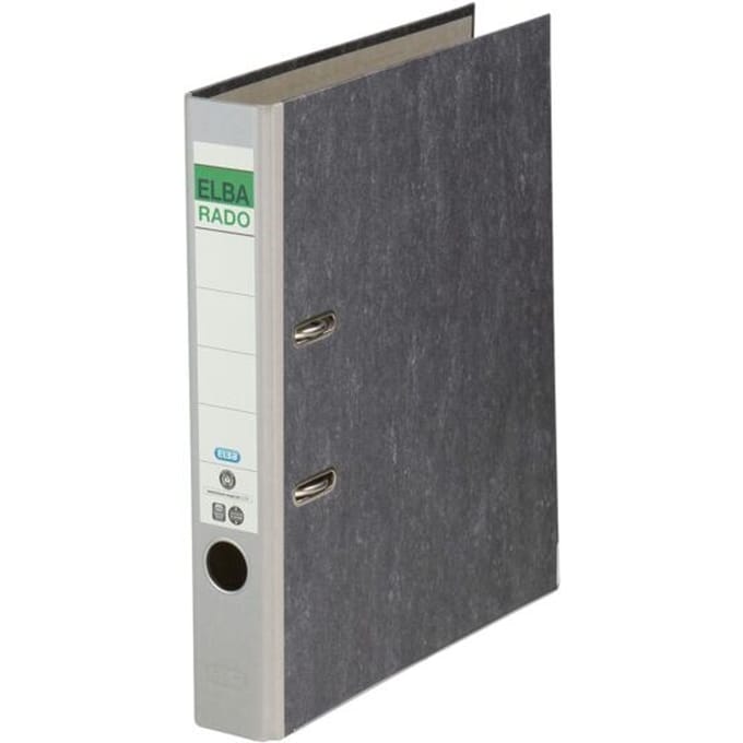 ELBA ordner rado gewolkt, rugbreedte: 50 mm, grijs