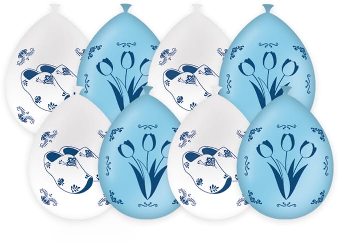Paperdreams - Delftsblauw - Ballonnen (8 stuks)