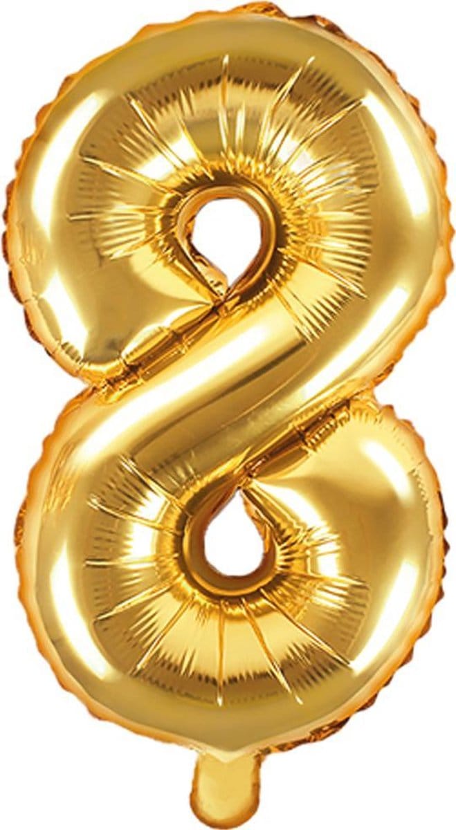 Cijfer 8 (35 cm) - Goud