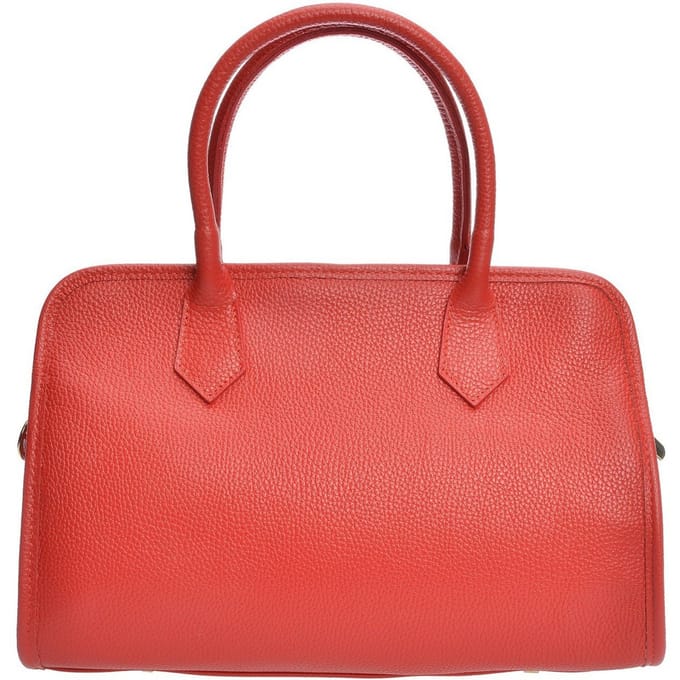 Anna Luchini Rood Rundleer Tas
