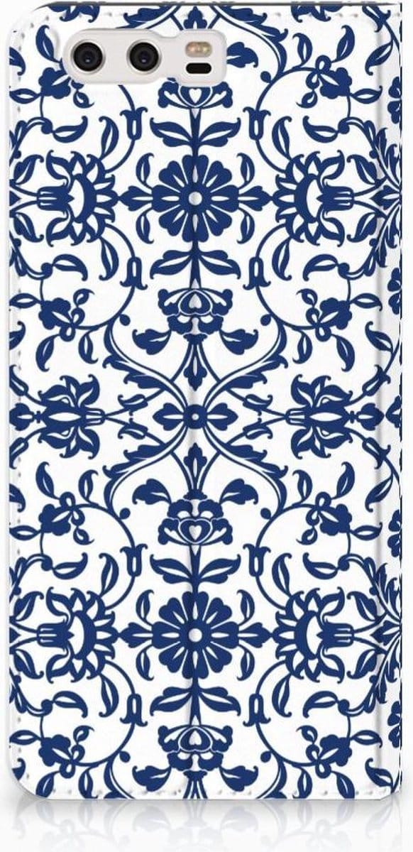 Huawei P10 Plus Smart Cover Flower Blue