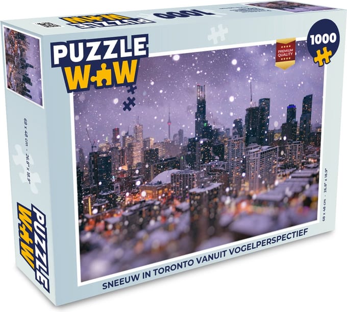 Puzzel Sneeuw in Toronto - Legpuzzel - Puzzel 1000 stukjes volwassenen