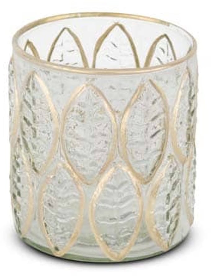 Safaary - Kaarslichthouder Goud Glas-Ø 10 x 10cm