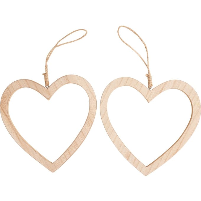 VBS Decoratieve hanger harten, set van 2