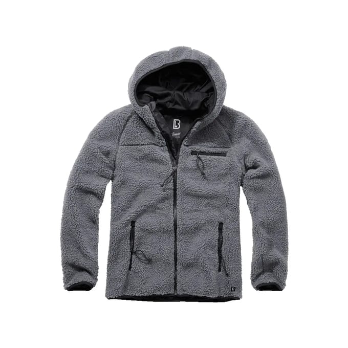 Brandit - Teddyfleece Worker Jacket - S - Grijs