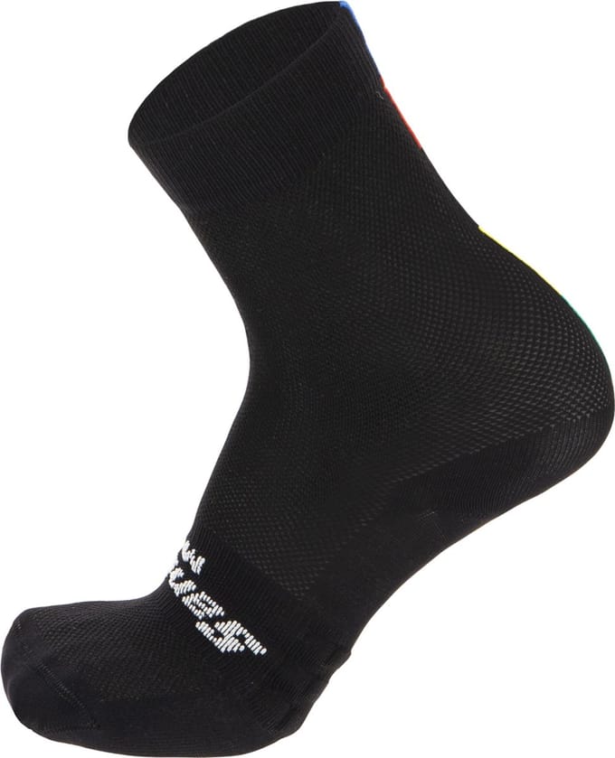 Santini Official Uci Rainbow Socks  - Maat XS