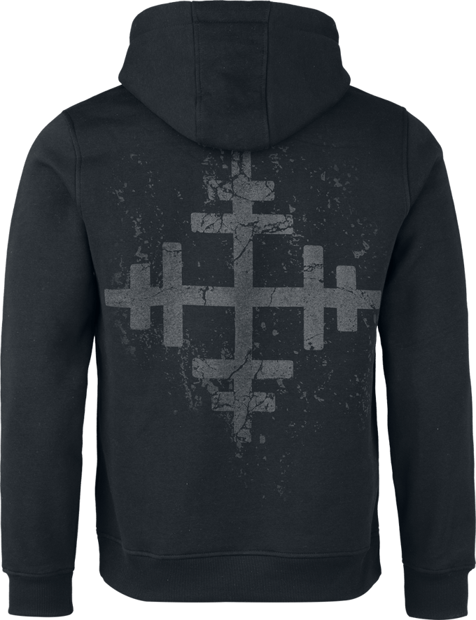 President Trui met capuchon - Key - S tot 3XL - voor Mannen - zwart