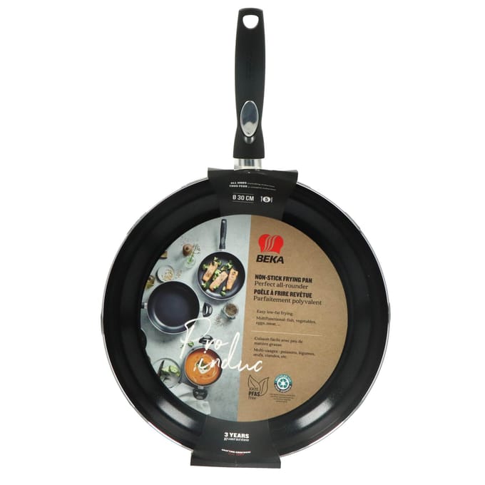 Beka Pro Induc Koekenpan - Ø 30 cm - Braadpan - Keramische antikleeflaag - PFAS-vrij - Geschiktvoor inductie - Zwart
