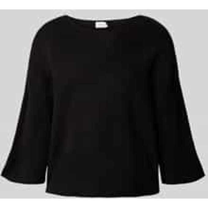 Gebreide pullover met linnen