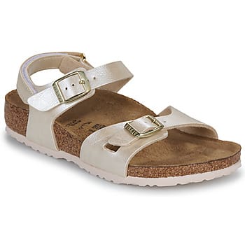 BIRKENSTOCK  Platte sandalen Rio AS Kids BF Graceful Pearl White