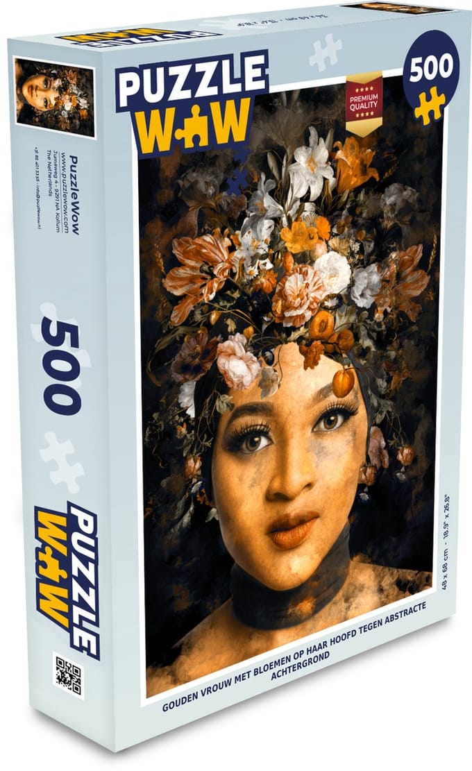 Puzzel Vrouw - Klei - Flora - Legpuzzel - Puzzel 500 stukjes