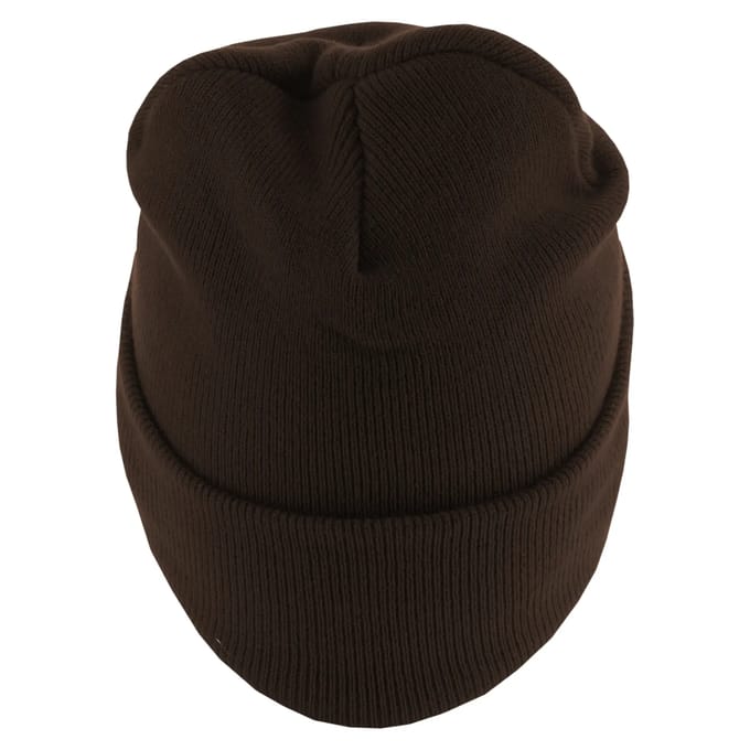 MSTRDS - Beanie Basic Flap Long Version chocolate one size Beanie Muts - Bruin