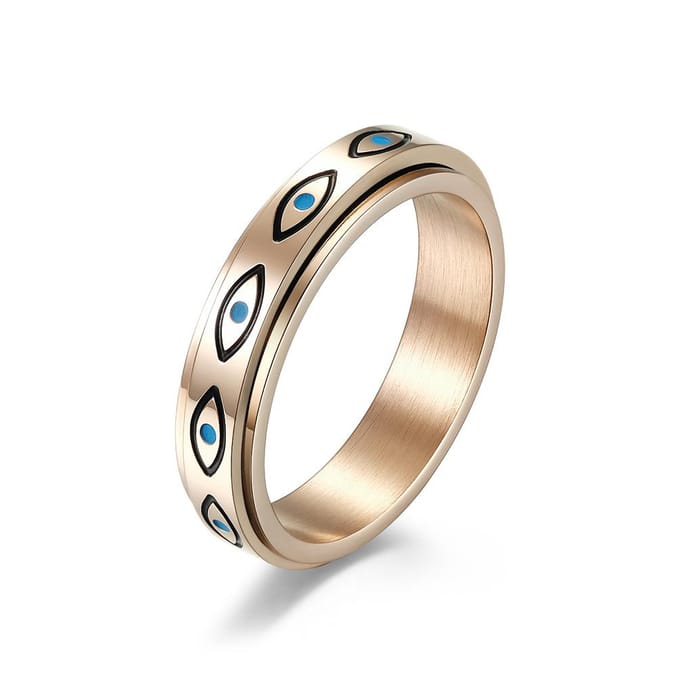 Horusoog RVS Draaibare Ring Verlicht Angst 8# beige