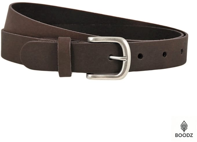 Boodz Leren Riem 3 cm Bruin | Maat 85