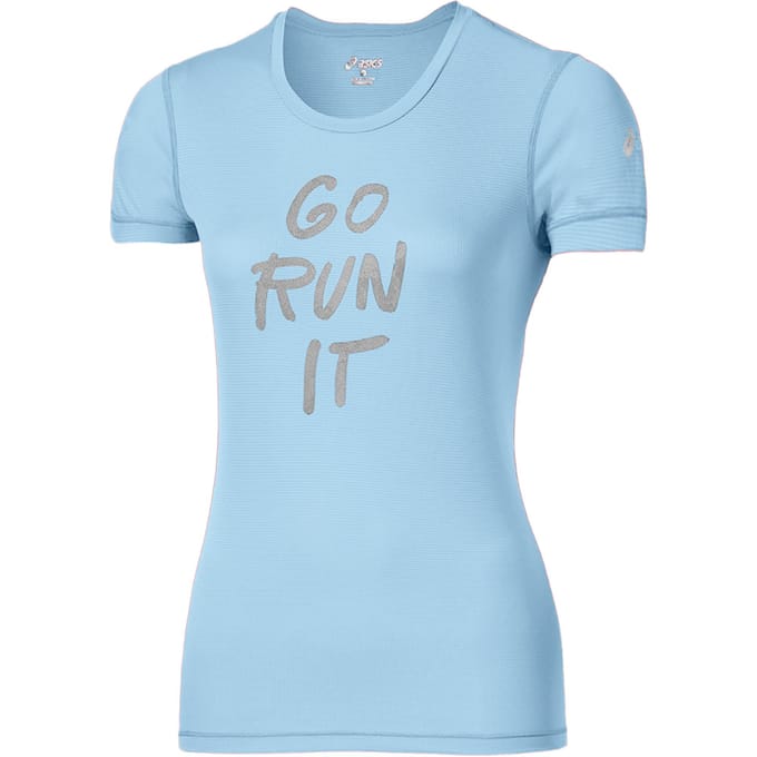 Asics Go Run It Dames Lichtblauw T-shirt