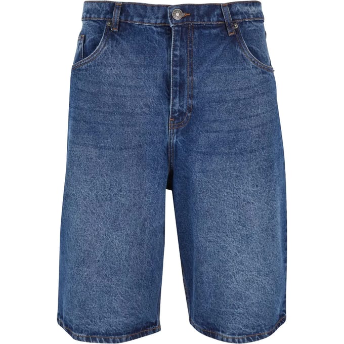 Urban Classics - 90's Heavy Denim Korte broek - Taille, 38 inch - Blauw