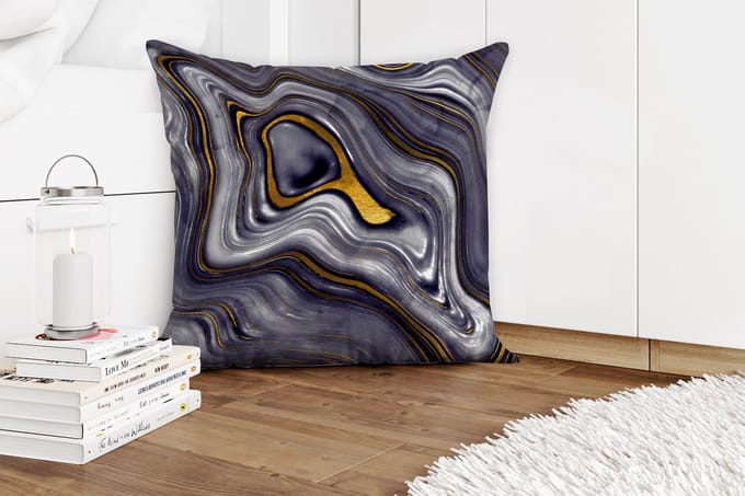 Sierkussens - Kussentjes Woonkamer - 60x60 cm - Stenen - Agaat - Geode - Marmer