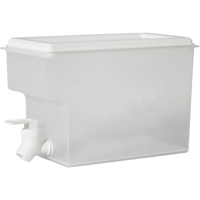 Koude ketel Watercontainer Drankdispenser met kraan Koelkast IJskoude ketel Thuis Groot wit