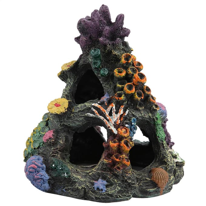 Simulatie Hars Berg Vissenkom Aquarium Ornamenten Decor black