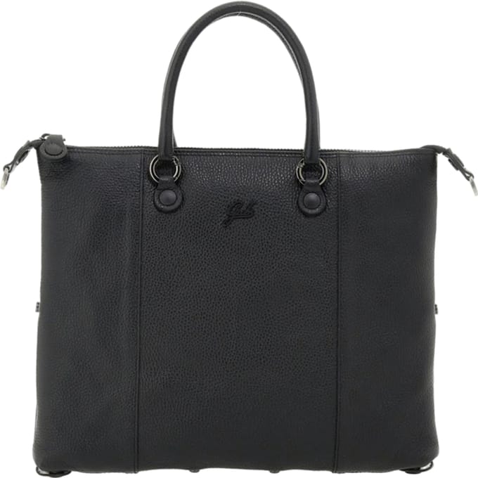 Gabs Leren Schoudertas G3 Plus TG Bull Black Shoulder Bag Nero Zwart