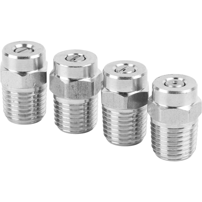 4 Pièces Buse de Pulvérisation Filetée pour Voiture Laveuse Haute Pression Remplacement Buse Professionnelle white