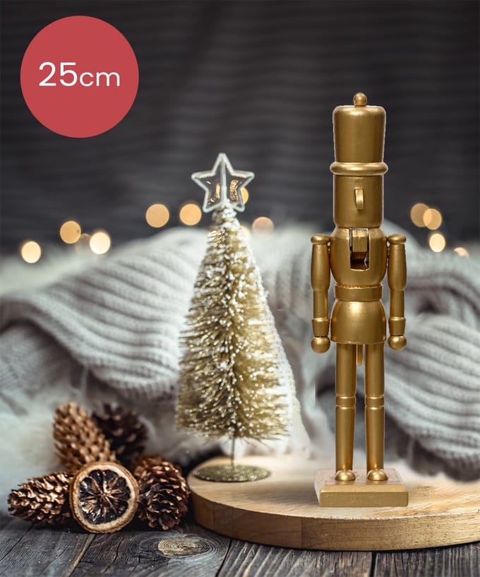 Notenkraker goud - 100% FSC - 25CM