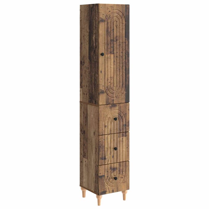 vidaXL - Kast - Set - 2 - st - Bewerkt - hout