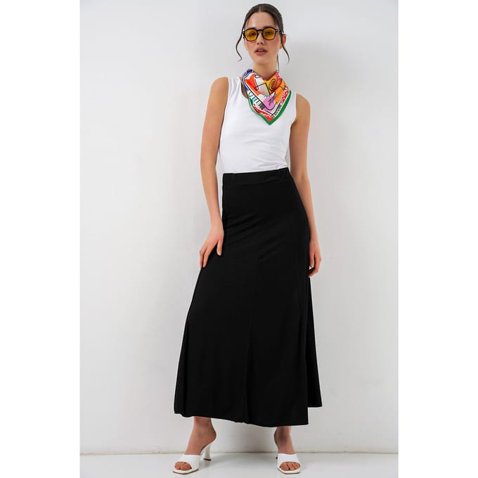 Hoge Taille A-Lijn Maxi Rok