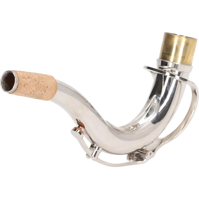 Tenorsaxofoon Gebogen Hals Metaal Sax Elleboog Hals Blaasinstrument Accessoires 28mm Diameter white