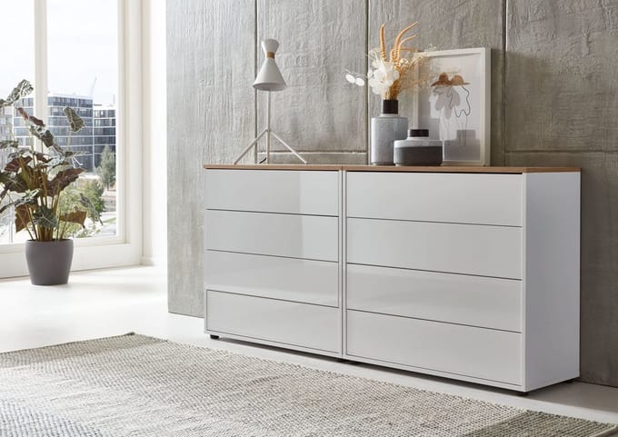 Dailygoods - Commode Milaan Set 1 - Dressoir met Hoogglans Afwerking