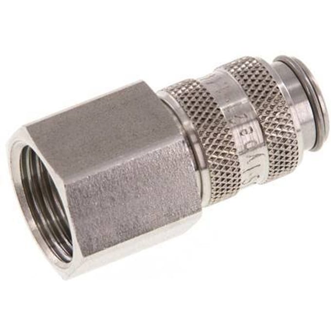 RVS 306L DN 5 Luchtkoppeling Snelkoppeling G 3/8 inch Binnendraad - CLS5-F-SSL-P-038