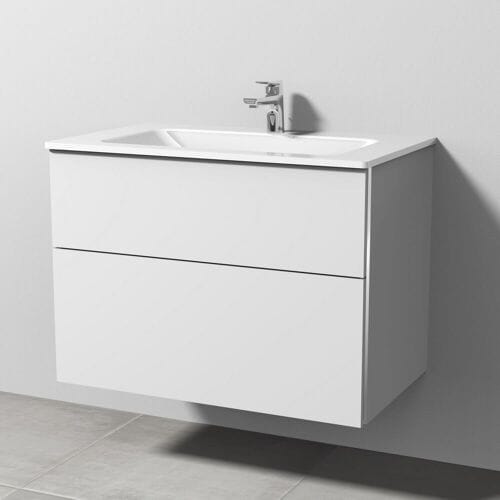 Sanipa 3way combination with glass washbasin 81.5 cm, 2 drawers BR20243