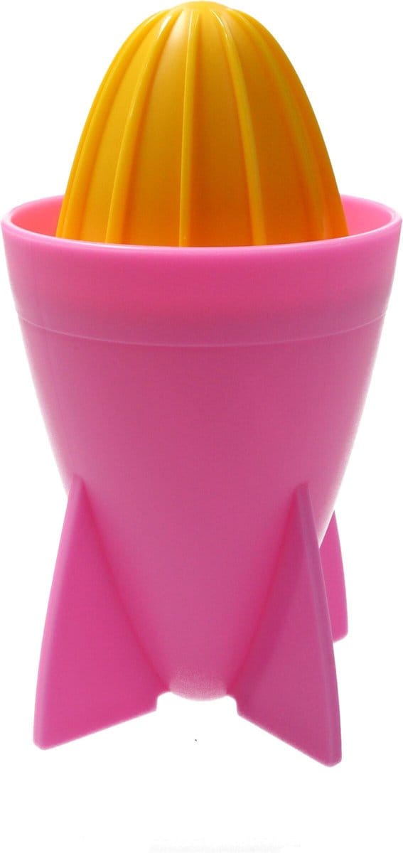 Present Time Citruspers – Sinaasappelpers 18cm – Juicer Rocket – Matthias Zschlager Design – Sapmaker – Roze