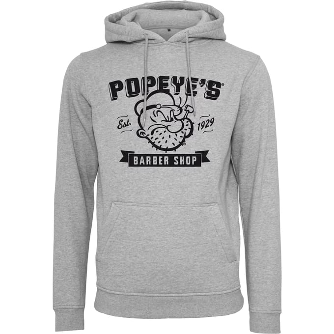 Merchcode Popeye - Popeye Barber Shop Hoodie/trui - M - Grijs